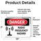 Signmission Radiation & Laser Sign, 7 in H x 10 in W, Vinyl Decal, Rectangle OS-2PACK-DS-D-710-L-1686 - alternate 4